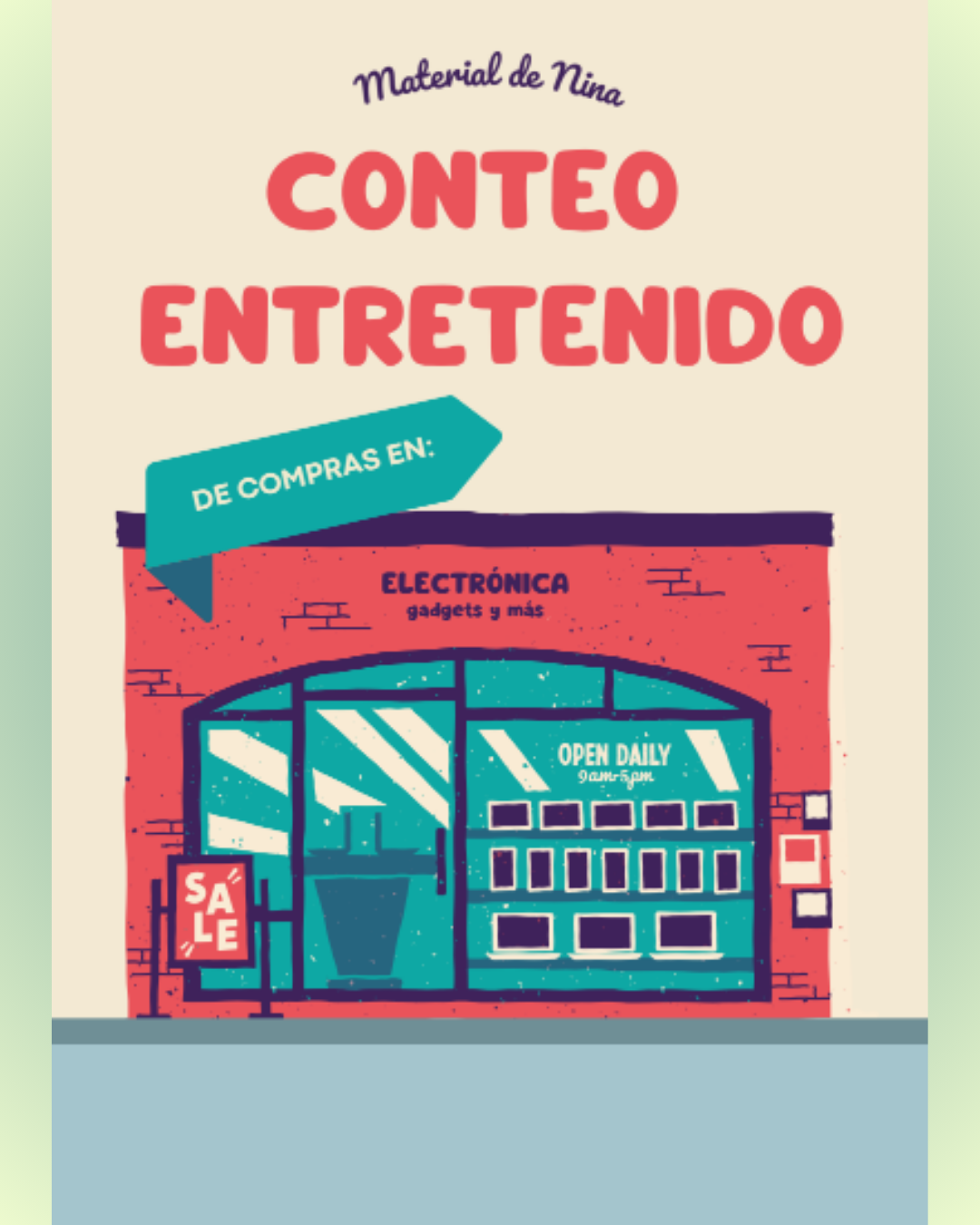 Conteo Entretenido mercadito tecnologia