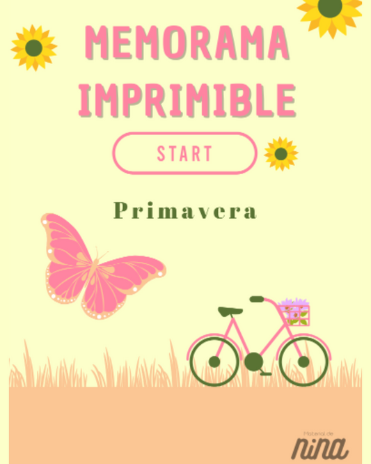 Juego de memoria de primavera