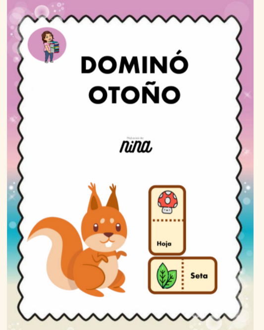 Domino vocabulario otoño