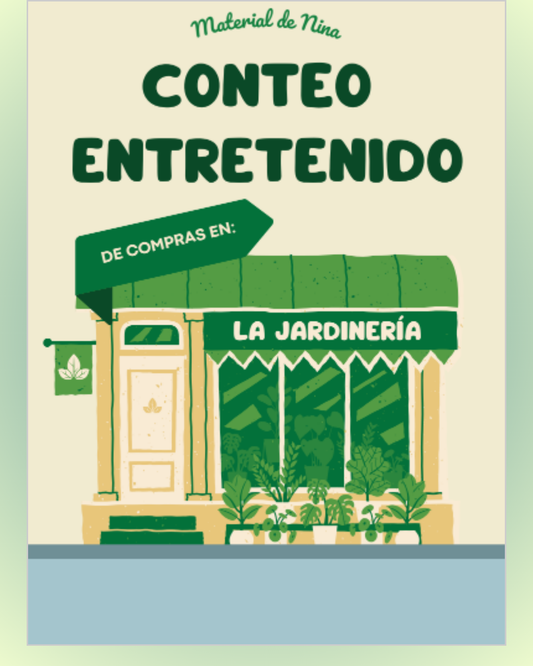 Conteo entretenido cuadernillo jardineria