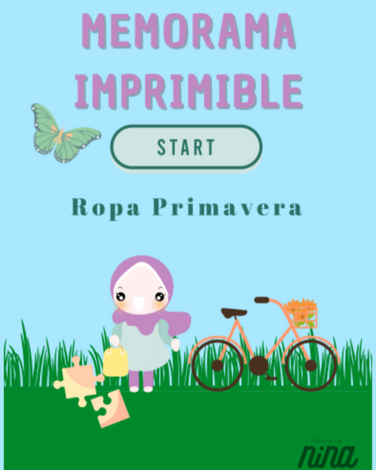 Juego de memoria ropa de verano