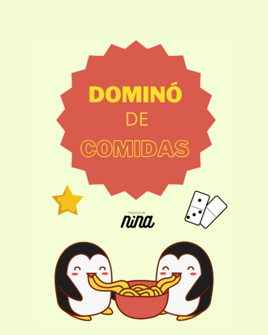 Dominó de comidas para trabajar la atención