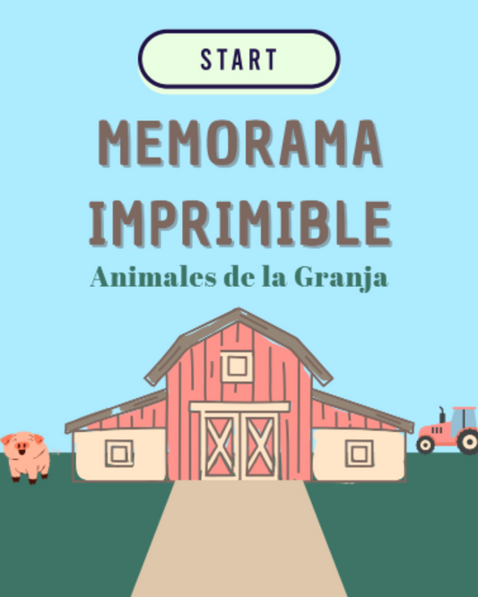 Juego de Memoria Animales de la Granja