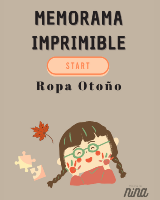 Juego de Memoria Ropa de Otoño