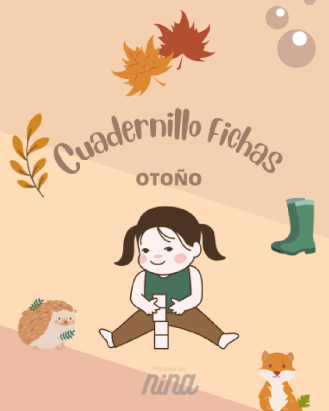 Tarjetas de vocabuario de otoño