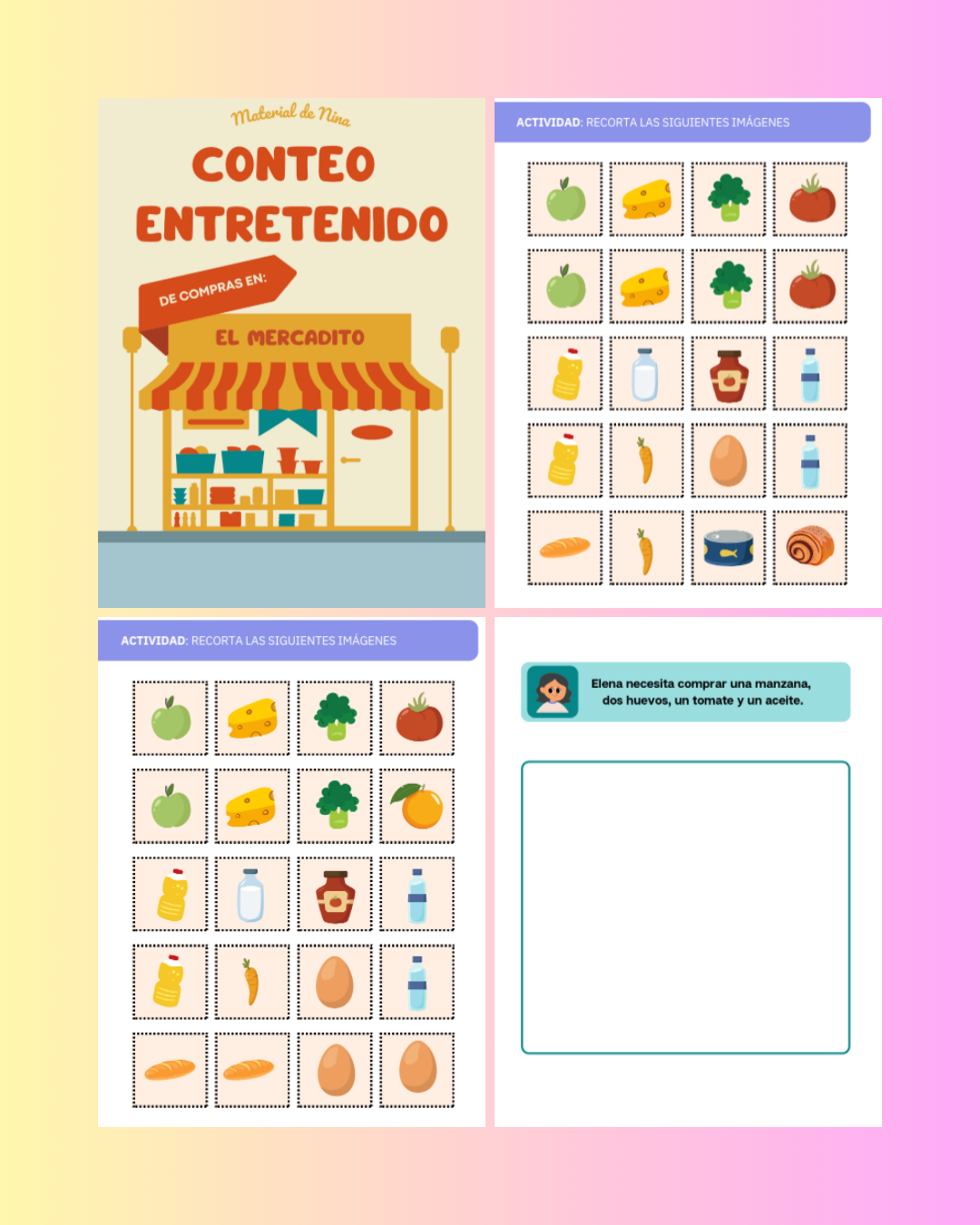 Conteo entretenido mercado
