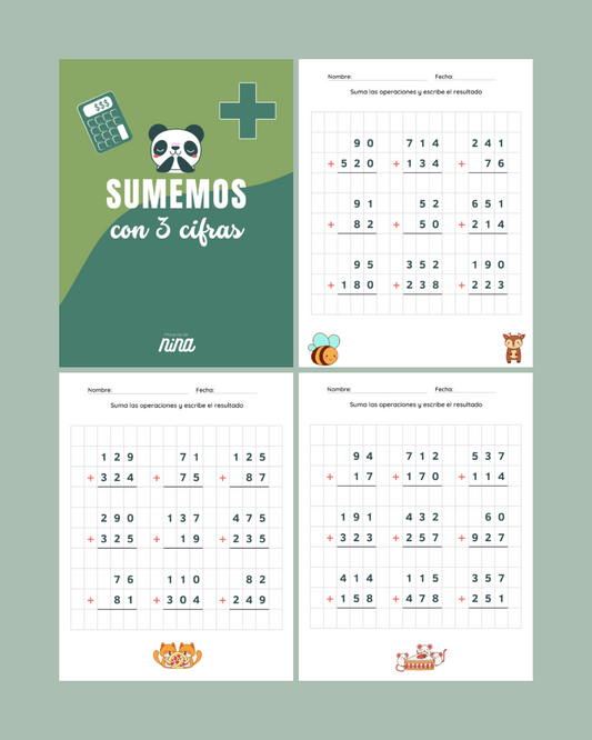 Sumemos con 3 cifras