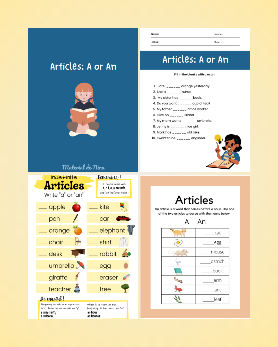 Articles A or An