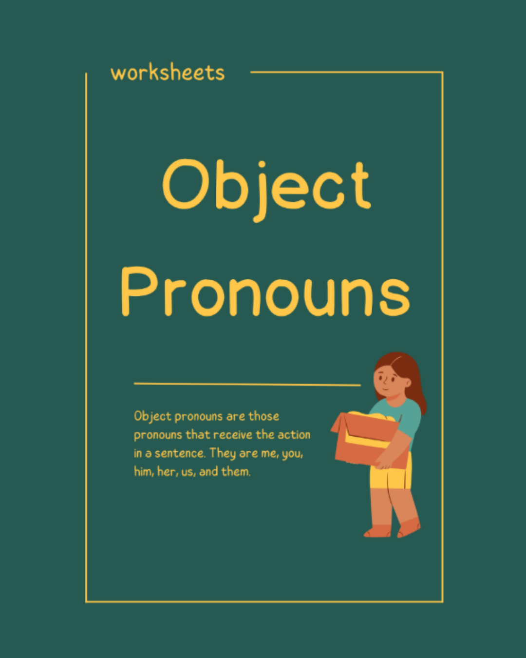 Object Pronouns Printable Worksheets