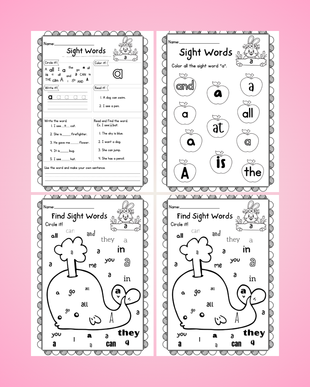 Sight Word a