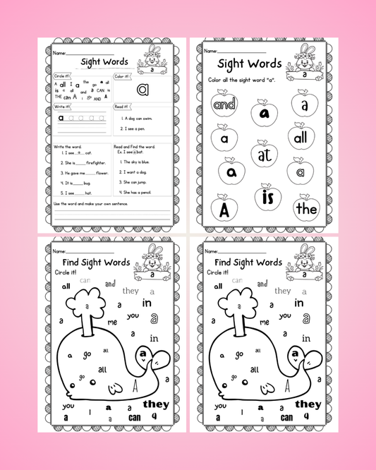 Sight Word a