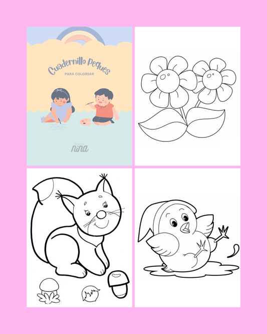 Cuadernillo peques para colorear