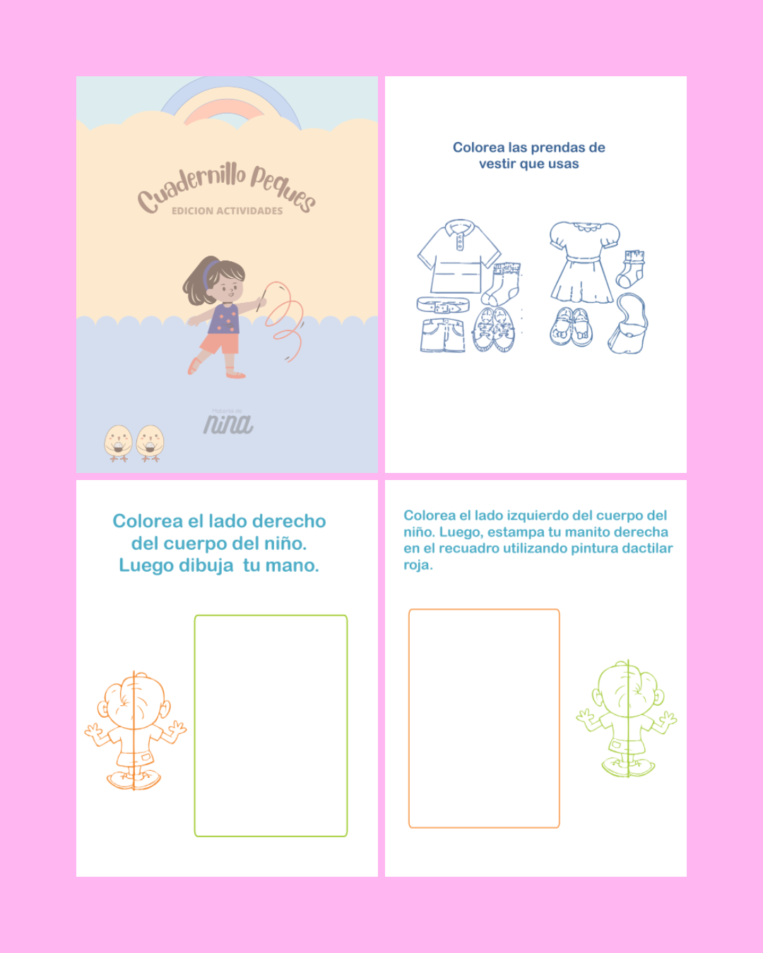 Cuadernillo peques actividades de atenciñon para colorear