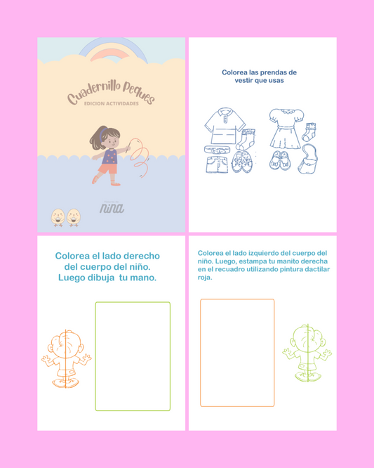 Cuadernillo peques actividades de atenciñon para colorear