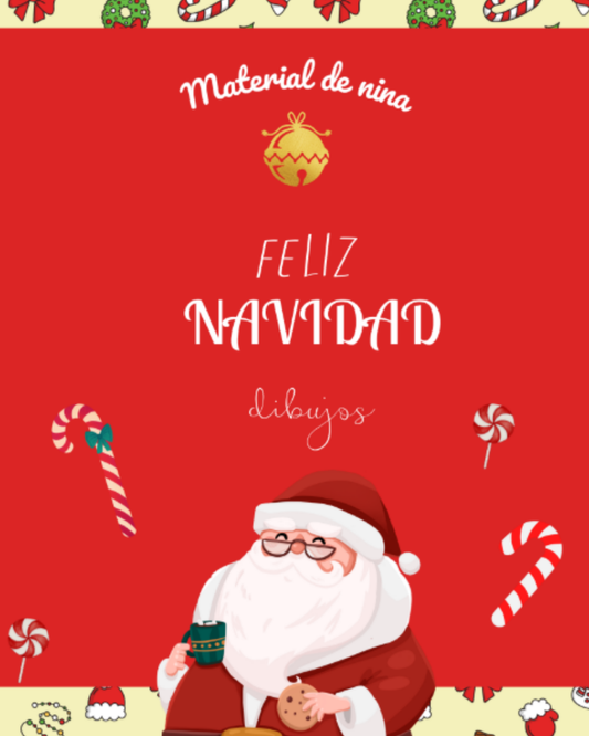 Libro para colorear Feliz Navidad