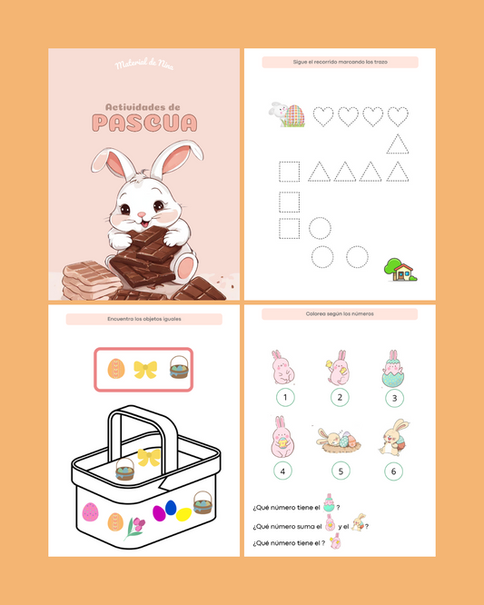 Cuadernillo de Pascua para niños – Actividades educativas para imprimir gratis