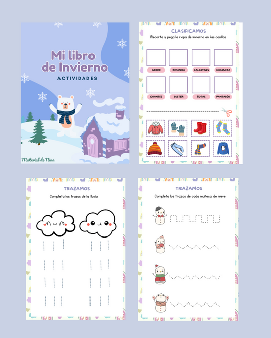 Cuadernillo de Actividades para Vacaciones de Invierno – PDF Imprimible