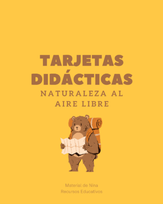 🌳🏕️ Tarjetas de la Naturaleza y de Camping para Niños: Aprende y Explora (Descarga Gratis)