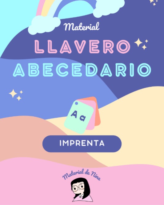 Llavero de Abecedario Portatil para Imprimir: Aprende las Letras (Descarga Gratis)