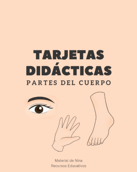 Tarjetas de Vocabulario del Cuerpo Humano para Niños: Aprende Jugando (Descarga Gratis)