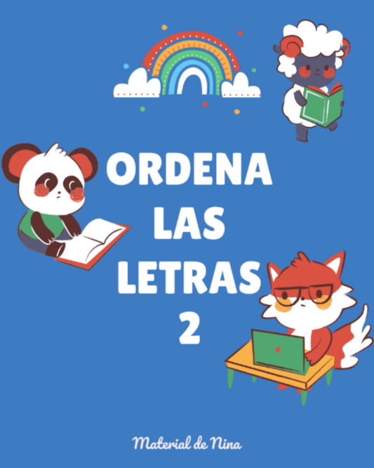 Cuaderno de escritura Actividad para Formar Palabras: Ordena Letras