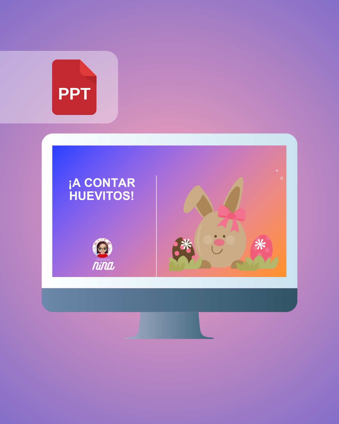 ¡A Contar Huevitos! PPT interactivo de Pascua para trabajar el conteo
