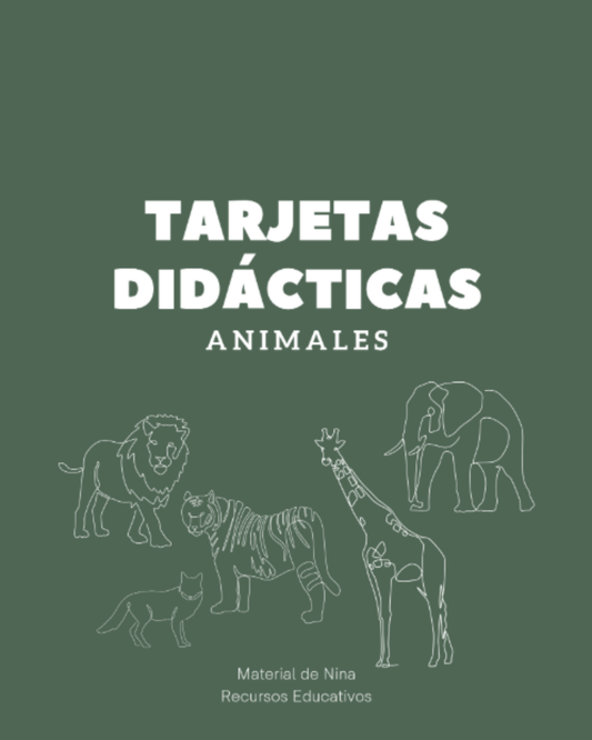 Tarjetas de Vocabulario de Animales - Recursos Educativos Gratis para el aula